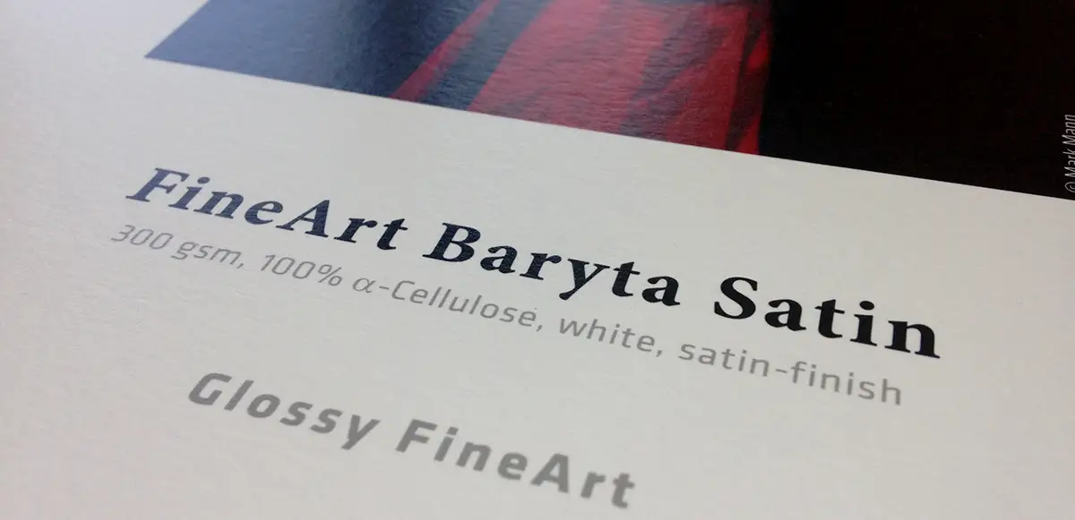 Fine art print op Hahnemühle Baryta